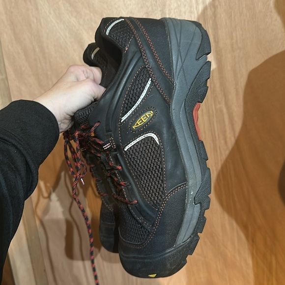 Keen Steel Toe Black Leather Work Shoes ASTM F2413-11 - Picture 2 of 7